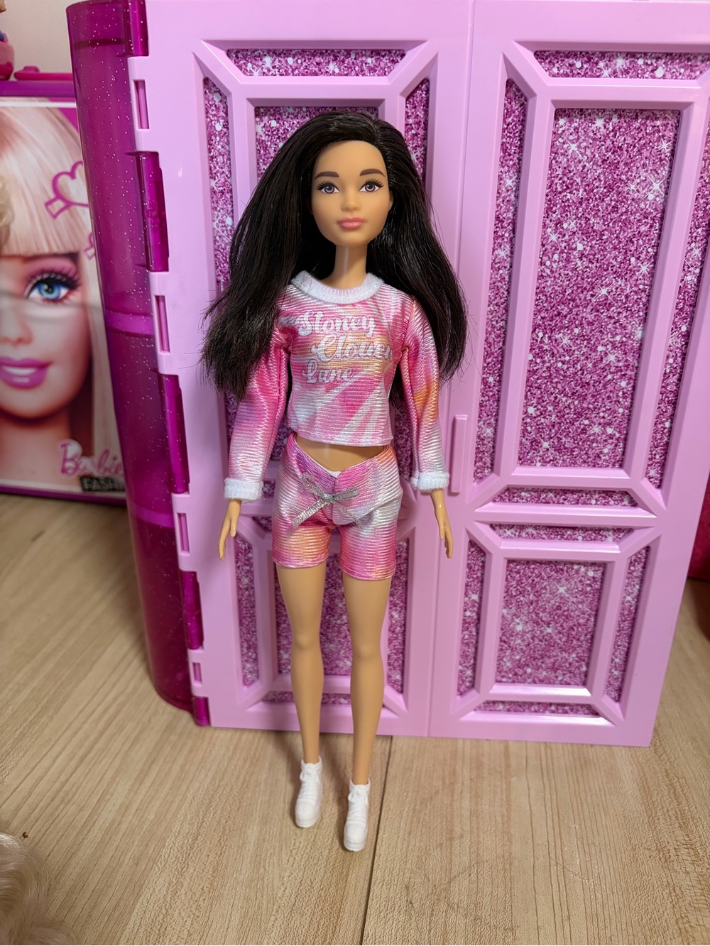 Barbie Pink Multicolor Tie-Dye Lounge Outfit Doll
